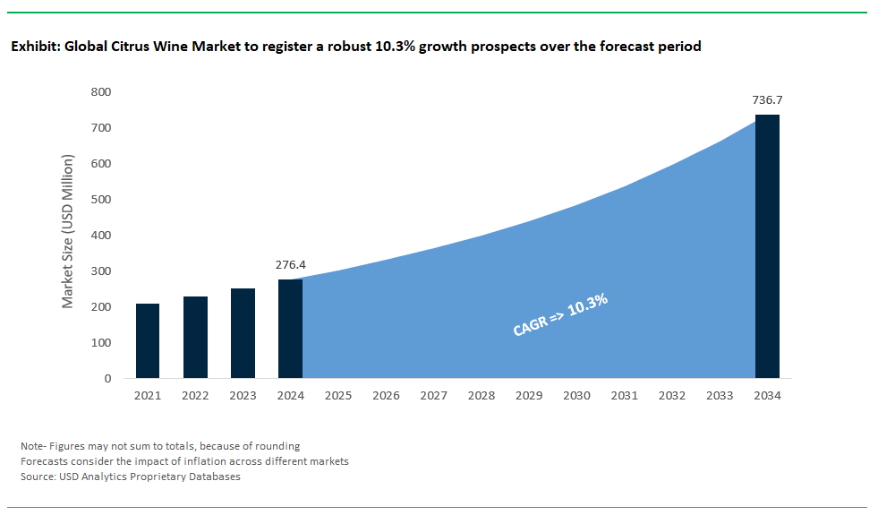Citrus Wine Market Size 2025-2034